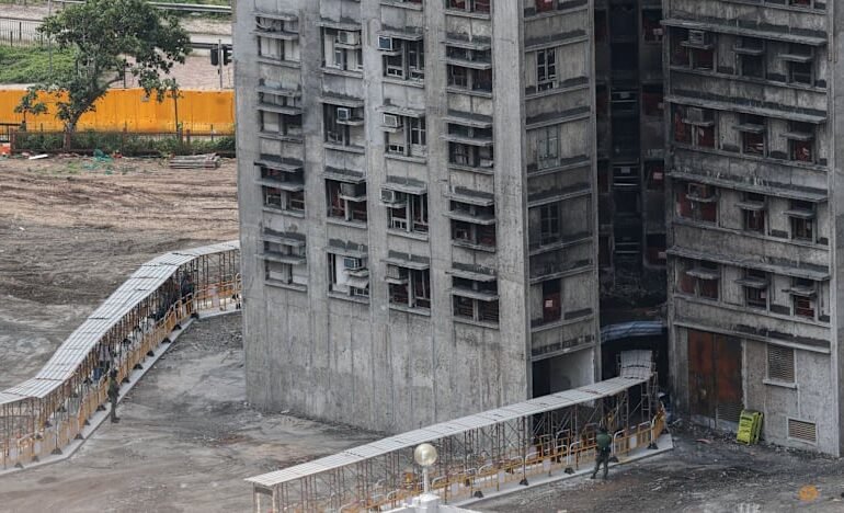 Residents Access Homes Months After Hong Kong Fire Disaster